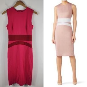 Alexia Admore Arielle Colorblock Striped Sleeveless Midi Sheath Dress